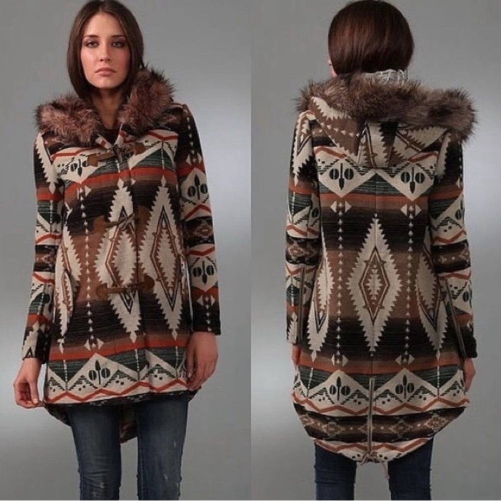 BB Dakota Ikat Aztec print jacket